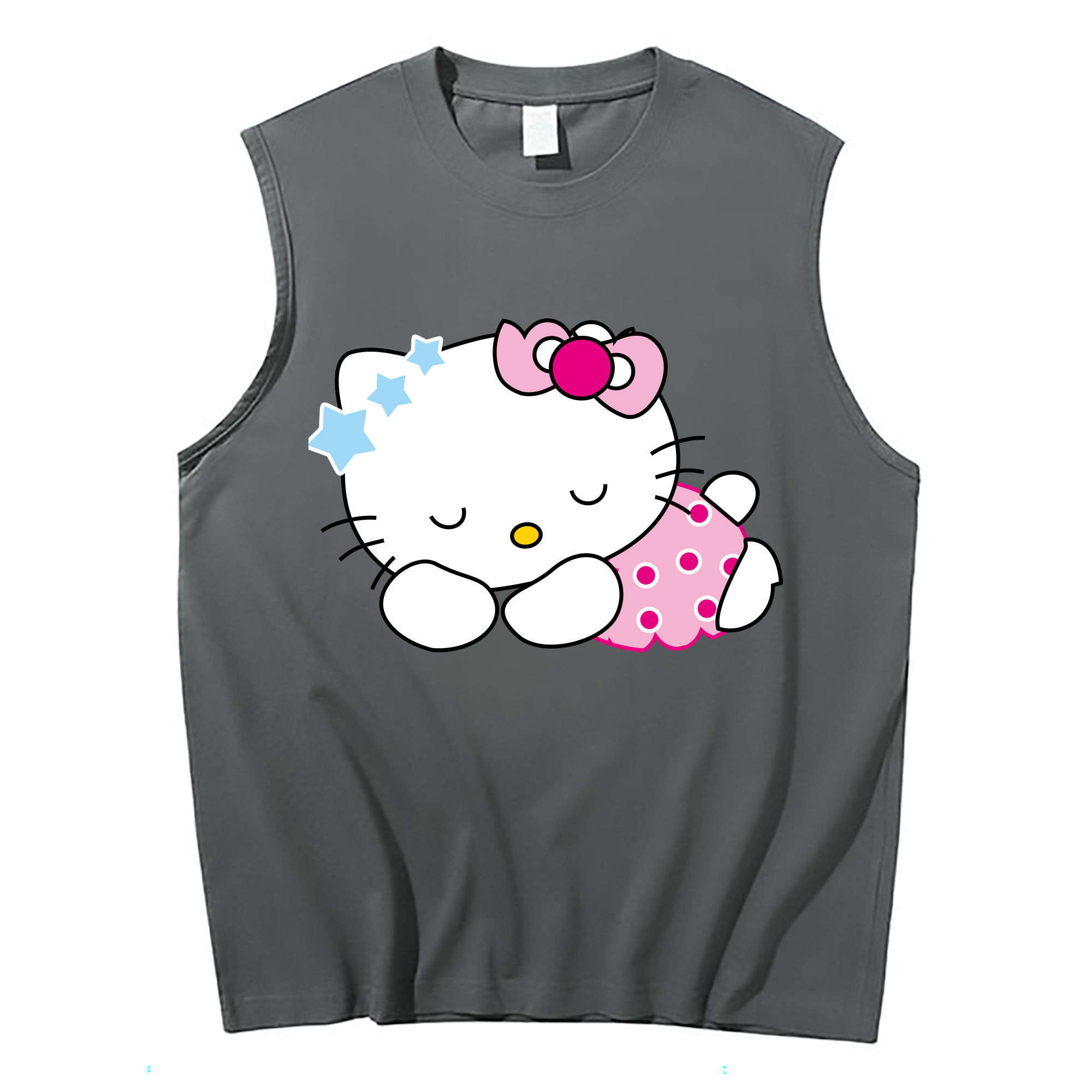 （画像用） Hello Kitty ハローキティ コットン100％タンクトップ（フロントプリント）